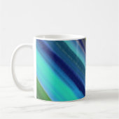 Tiefsee-Ozean Blautöne Kaffeetasse (Links)