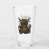 Tiefsee, Ozeantauchen, Oktopus, Anker Glas (Rückseite)