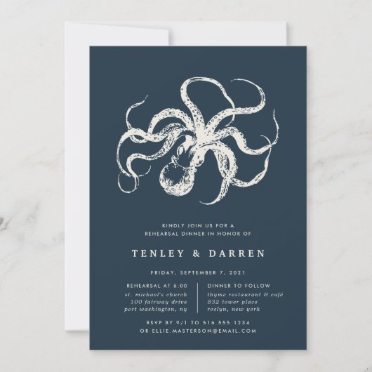 Tiefsee | Probe - Abendessen Einladung (Vorderseite)