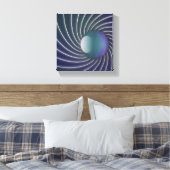 Tiefsee Spirals Canvas Print Leinwanddruck (Insitu (Schlafzimmer))