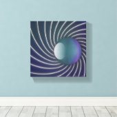 Tiefsee Spirals Canvas Print Leinwanddruck (Insitu (Holzboden))