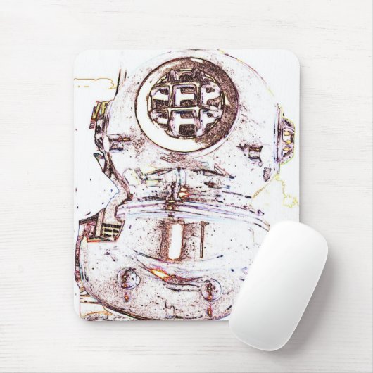 Tiefsee-Taucher Mousepad (Mit Mouse)