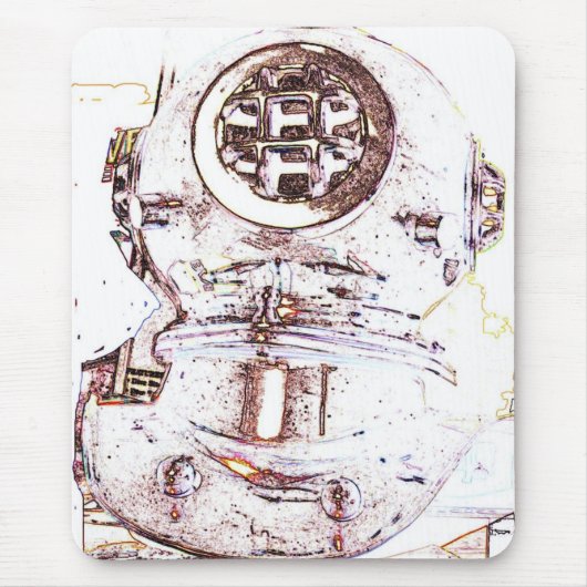 Tiefsee-Taucher Mousepad (Vorne)