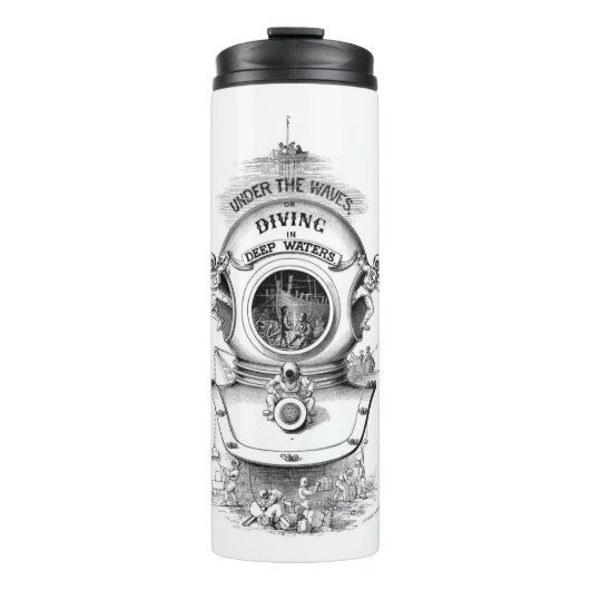 Tiefsee-Tauchsturzhelm Thermosbecher (Vorderseite)