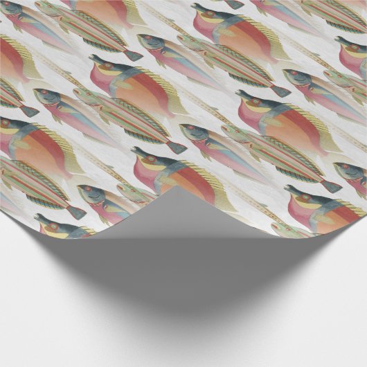 Tiefsee-Wunderbarer Fisch-Papier-Wrap Geschenkpapier (Ecke)