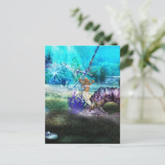 Tiefseearmaid Postkarte (Stehend Vorderseite)