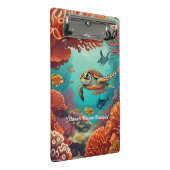 "Tiefseeartigen" Mini Klemmbrett (Schrägansicht)