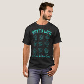 Tiefseefisch Musterkollektion T-Shirt (Vorne ganz)
