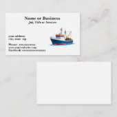 Tiefseefischboot Visitenkarte (Vorne/Hinten)