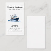 Tiefseefischboot Visitenkarte (Vorne/Hinten)