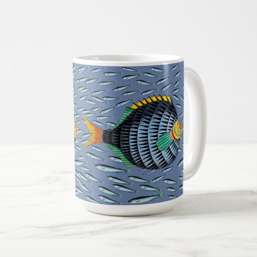 Tiefseefische Kaffeetasse (VorderseiteRechts)