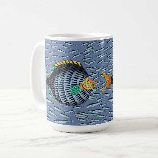 Tiefseefische Kaffeetasse (Vorderseite Links)