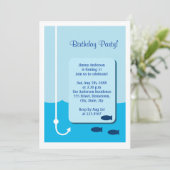 Tiefseefischerei Einladung (Stehend Vorderseite)