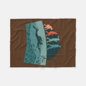 Tiefseefischerei im Seeverkehr Fleecedecke (Vorderseite (Horizontal))