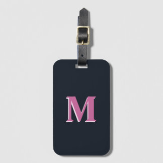 Tiefseefischerei mit Monogramm Gepäckanhänger