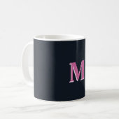 Tiefseefischerei mit Monogramm Kaffeetasse (Vorderseite Links)