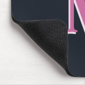 Tiefseefischerei mit Monogramm Mousepad (Ecke)