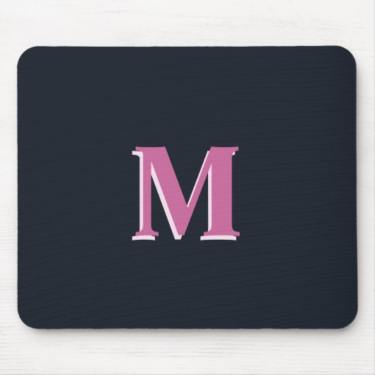 Tiefseefischerei mit Monogramm Mousepad (Vorne)