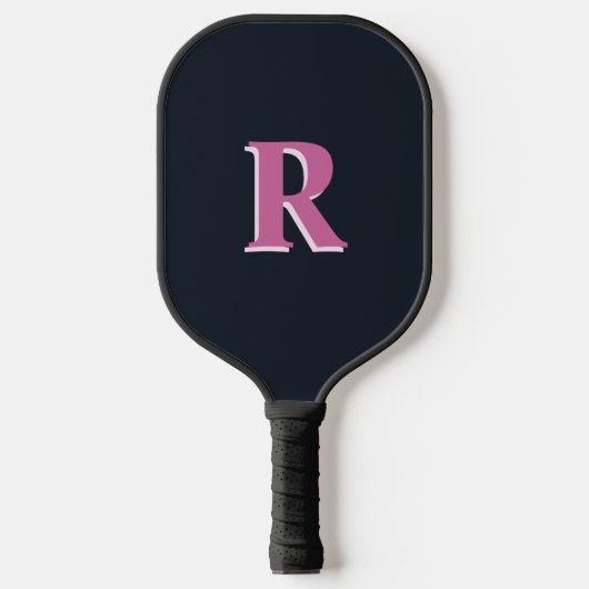 Tiefseefischerei mit Monogramm Pickleball Schläger (Vorderseite)