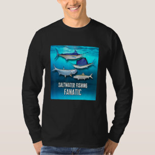 Tiefseefischerei Salzwasserfischerei T-Shirt