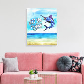 Tiefseefischerei Schwertfisch Canvas drucken Leinwanddruck (Insitu (Wohnzimmer))