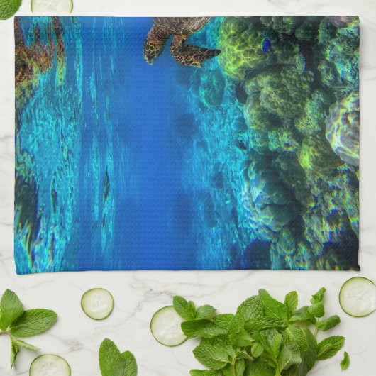 Tiefseegarnelen Geschirrtuch (Gefaltet)