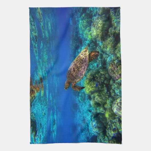 Tiefseegarnelen Geschirrtuch (Vertikal)