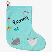 Tiefseegarnelen und Fische Großer Weihnachtsstrumpf (Vorderseite)