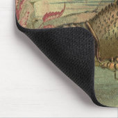 Tiefseegarnelen, Vintage Meerestiere Mousepad (Ecke)