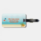 Tiefseegarnelenuntersee Gepäckanhänger (Rückseite horizontal)