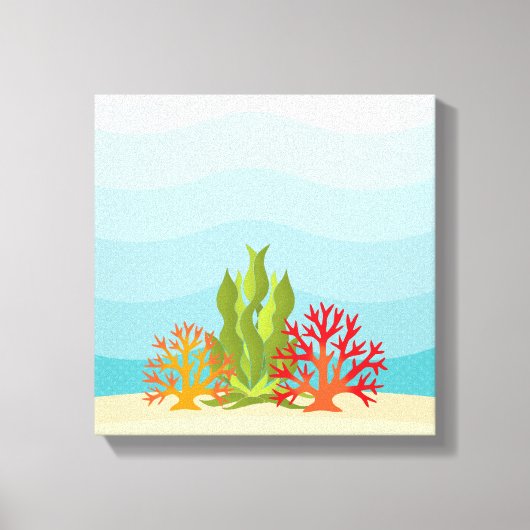 Tiefseegarnelenuntersee Leinwanddruck (Vorderseite)