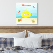 Tiefseegarnelenuntersee Leinwanddruck (Insitu (Schlafzimmer))