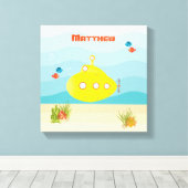 Tiefseegarnelenuntersee Leinwanddruck (Insitu (Holzboden))