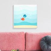 Tiefseegarnelenuntersee Leinwanddruck (Insitu (Wohnzimmer))