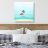 Tiefseegarnelenuntersee Leinwanddruck (Insitu (Schlafzimmer))