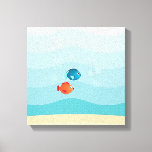 Tiefseegarnelenuntersee Leinwanddruck (Vorderseite)