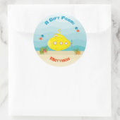 Tiefseegarnelenuntersee Runder Aufkleber (Tasche)