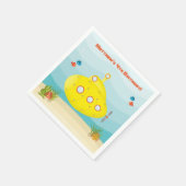 Tiefseegarnelenuntersee Serviette (Ecke)