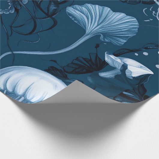 Tiefseegelei Geschenkpapier (Ecke)