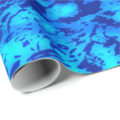 Tiefseegewässer der Marine anpassen Geschenkpapier (Rolleneckpunkt)