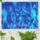 Tiefseegewässer der Marine anpassen Geschirrtuch (Gefaltet)