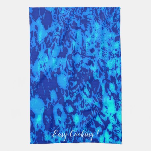 Tiefseegewässer der Marine anpassen Geschirrtuch (Vertikal)