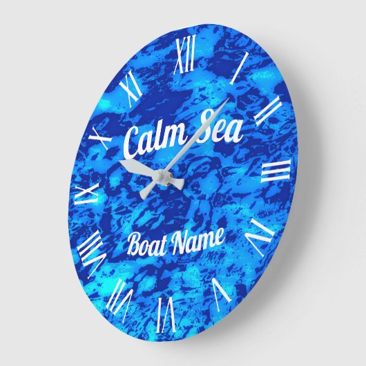 Tiefseegewässer der Marine anpassen Große Wanduhr (Winkel)