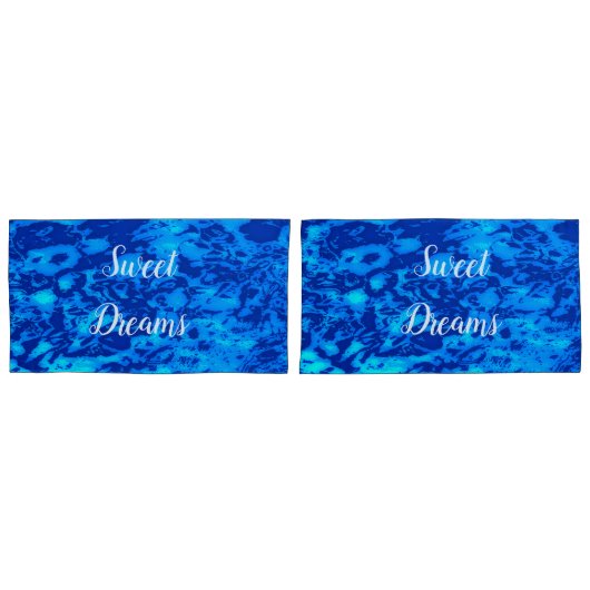 Tiefseegewässer der Marine anpassen Kissenbezug (Vorderseite-Set)