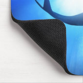 Tiefseehai-Silhouette Mousepad (Ecke)