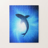 Tiefseehai-Silhouette Puzzle (Vertikal)