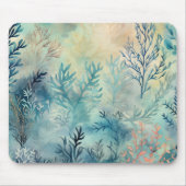 Tiefseekorallenriff Blaues Aquamarines Meer Mousepad (Vorne)