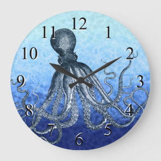 Tiefseeloctopus Große Wanduhr