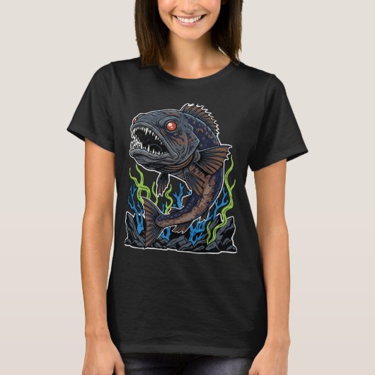 Tiefseemonsterfisch T-Shirt (Vorderseite)
