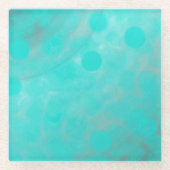 Tiefseemuster Glasuntersetzer (Vorderseite)